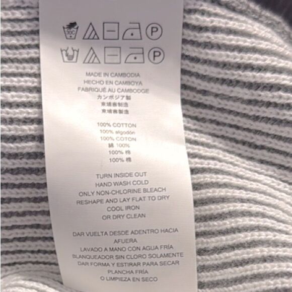 Michael Kors Gray Vertical Ribbed Knit Stretch Thermal Layering Sweater - Picture 11 of 11